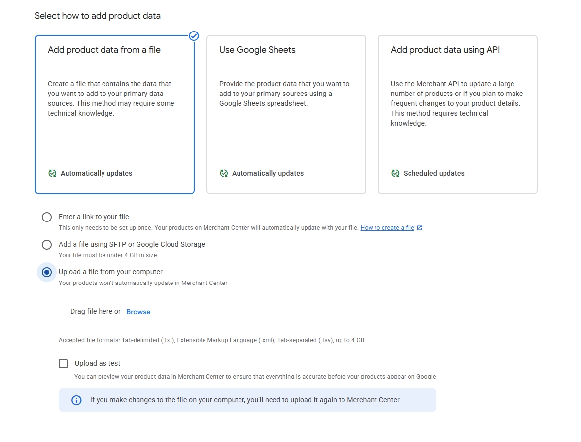 Choose the supplemental source input method in GMC