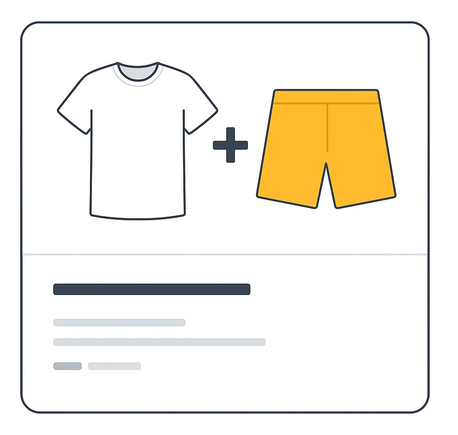 Example of bundle field usage in a product listing