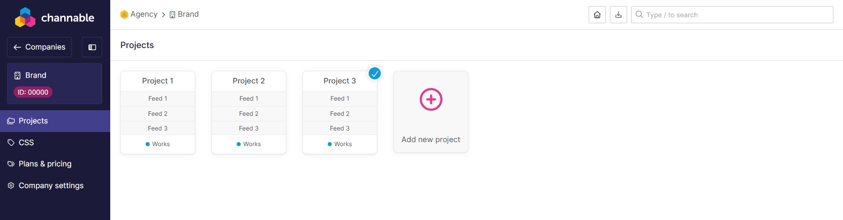 Channable project overview