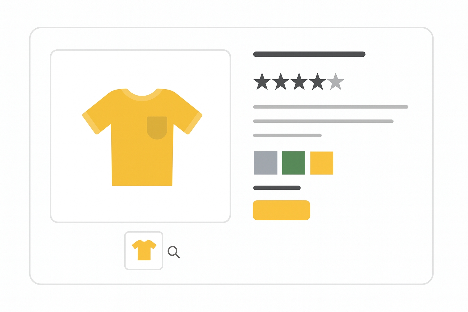 Example of color filter in product listings