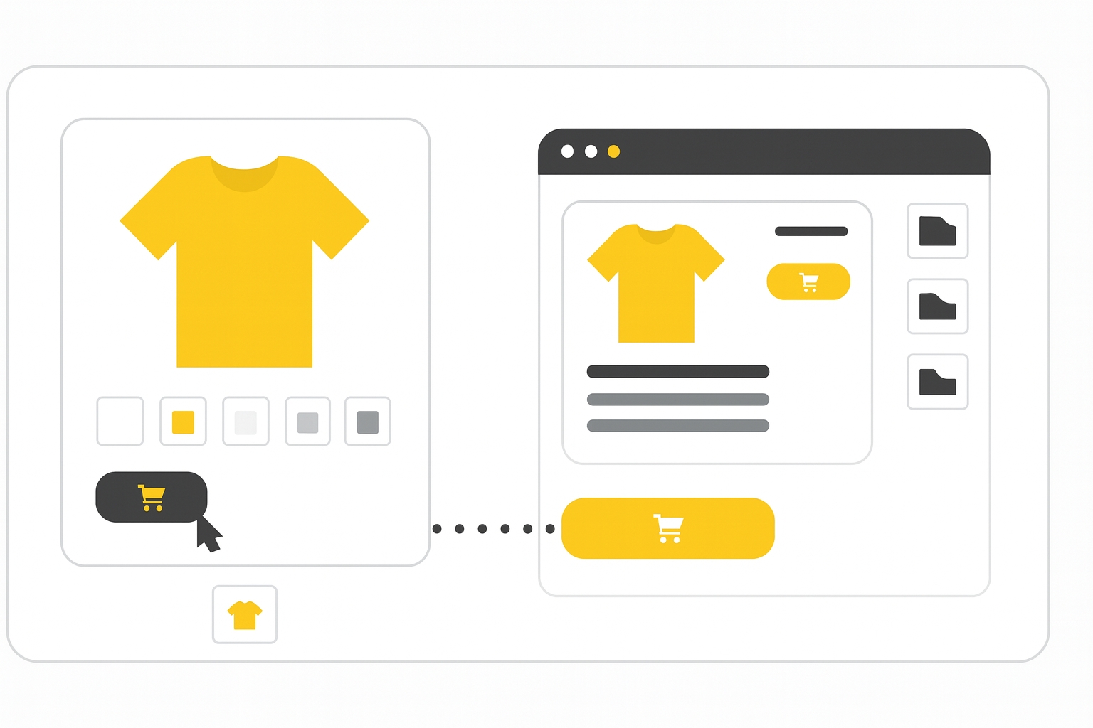 Example of link field usage in a product listing