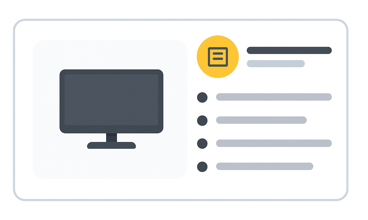 Example of product detail field usage in a product listing