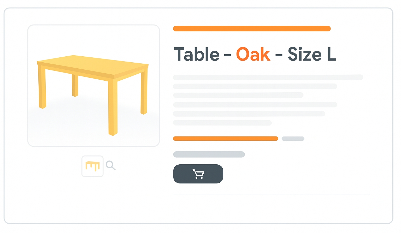 Example of title field usage in a product listing